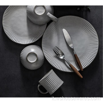 Dinnerware in porcellana di piastra in ceramica stile di vita popolare moderno